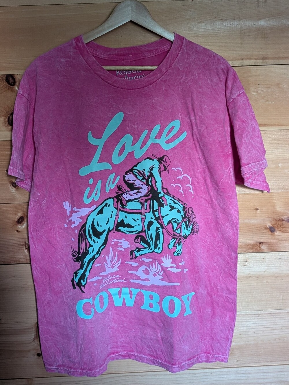 Kelsey Ballerina Tee * Pink *Large *NWT * Cowgirl